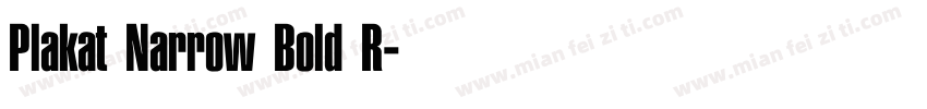 Plakat Narrow Bold R字体转换